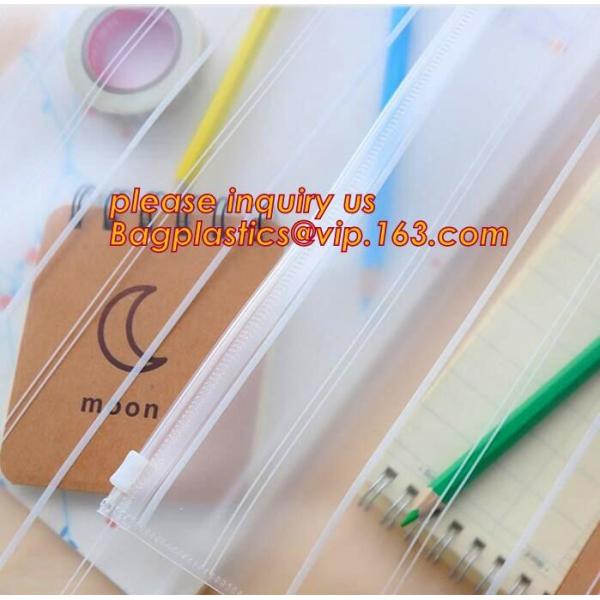 have fashion sense bag,classic cosmetic bag,space utilization,Pvc Document Clear Plastic Snap Button File Bag bagease