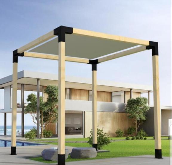 Materiais de construção metálicos Pergola Bracket de aço carbono para pergola exterior