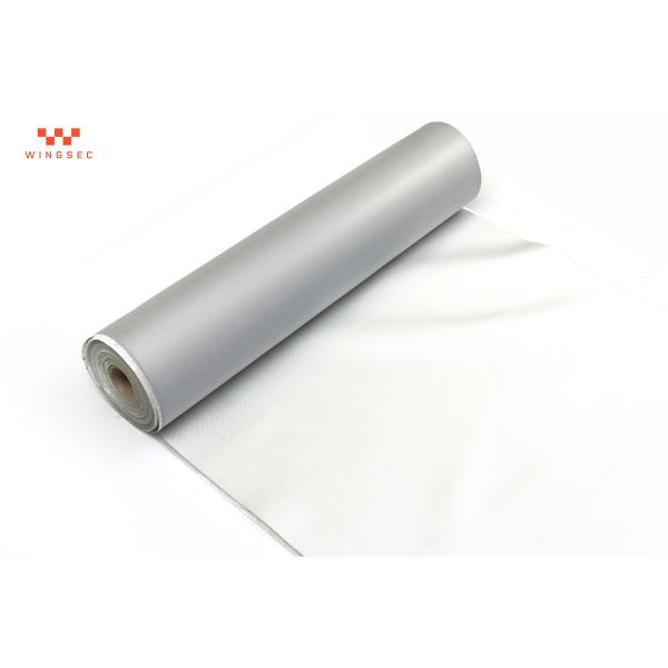 Fire Resistant PU Coated Fiberglass Cloth 460gsm Fiberglass Polyurethane Coated Fabric