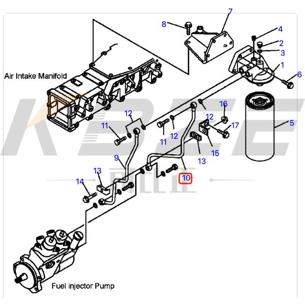 6218-71-5560 KOMATSU SAA6D170E-5 ENGINE 6218715560 TUBE HM350 PC1250-8 WA600