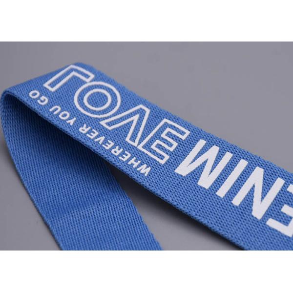 Polyester Webbing Anti Slip Elastic Band With White Custom Silicone Logo