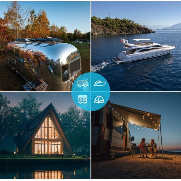 Черное Monocrystalline на открытом воздухе набора 200W панели солнечных батарей Flexiable портативное