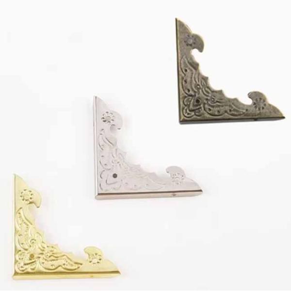 Wholesale High QualityDecorated Zinc Alloy Wooden Box Corner Bronze Iron