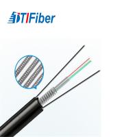 Cabo de fibra ótica aéreo exterior preto GYXTC8S Singlemode com contagem de 8 fibras