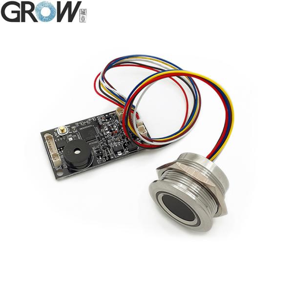 GROW KS200+R503 4*AA Battery or DC3.7V-6.5V Ring Indicator Light Door Access Control Capacitive Fingerprint Access Control Board