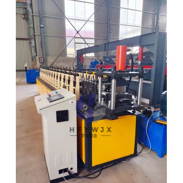Automatic Slat Roller Shutter Door Forming Machine Gear Transmission With Hydraulic Pump Power 4kw