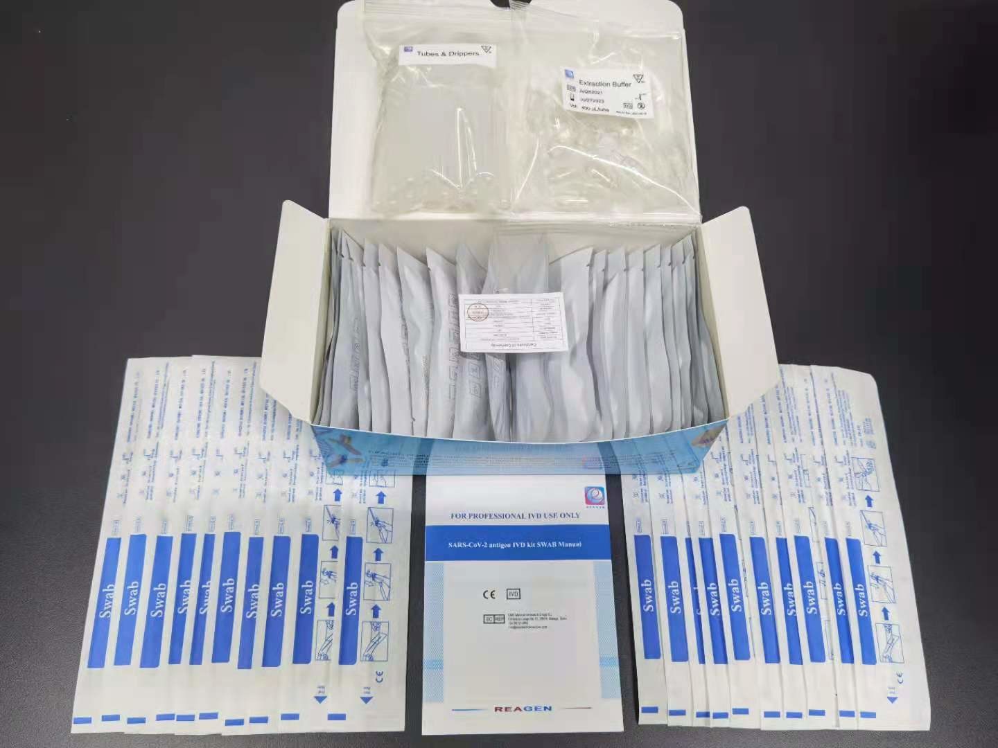 20 Test Rapid Antigen Test Home Kit SARS-CoV-2 SWAB Сэндвич с высокой точностью антител