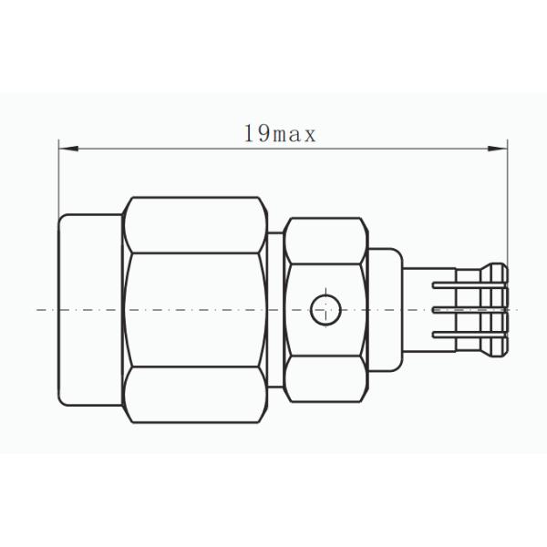 SMA Мужчина к MCX Мужчина RF Коаксиальный адаптер Brass Body Center Pin PTFE Диэлектрик 6GHz
