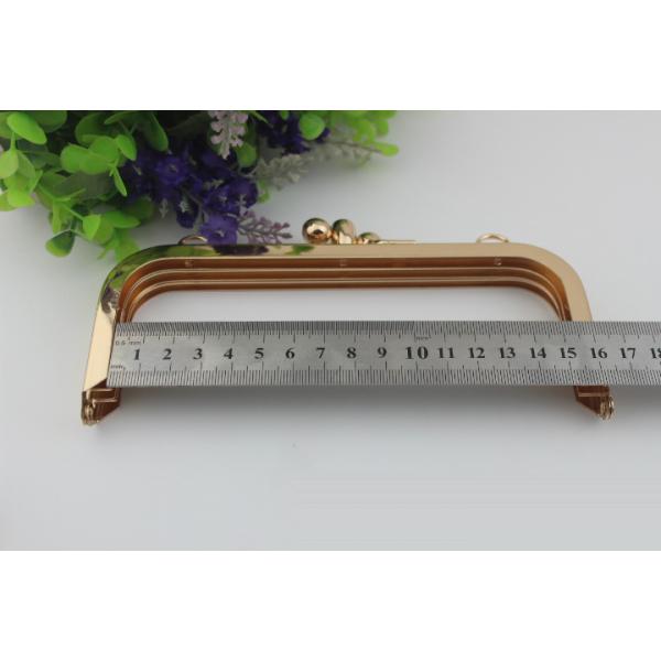 Exquisite Fashion Hardware Light Gold 170 MM Iron Metal Frame With Plastic Box