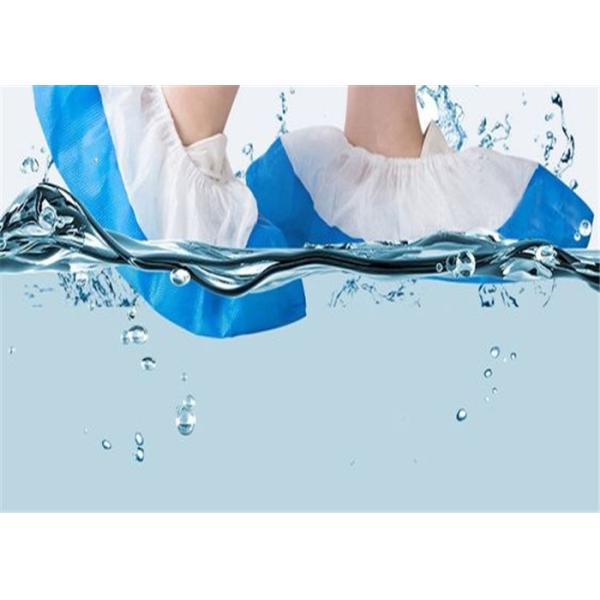 Dust Proof Disposable Waterproof Shoe Covers Excellent Fluid Resistance Anti Dirt