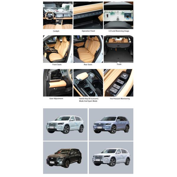 1.5T Гибридные подержанные внедорожники Электрические новые энергетические транспортные средства Geely UNI-K