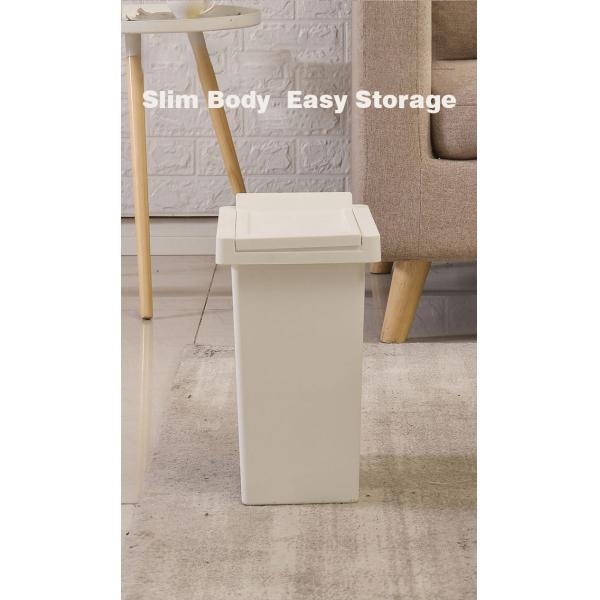 Convenient 10L Pressing Type Plastic Trash Can for Household Waste Disposal