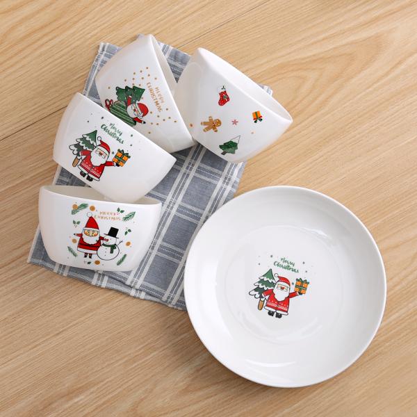 Customizable Ceramic Home Decoration Tableware For Christmas Gift