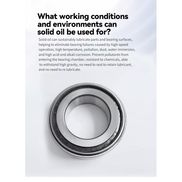 Rodamientos de bolas de contacto angulares Rodamientos de aceite sólido para bombas / compresores / motores eléctricos