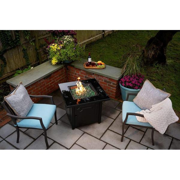 30'' Alloy Steel Outdoor Natural Gas Firepit 50,000 BTU Propane