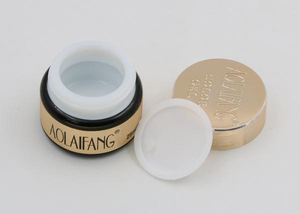 15g 30g Skincare Glass Cosmetic Jars , Small Glass Makeup Containers
