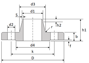 DIN2635 Stainless Steel Pipe Flanges PN40 AISI 304/L German Standard
