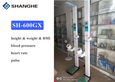 Estação automática do exame médico completo do monitor da pressão sanguínea do quiosque médico com impressora