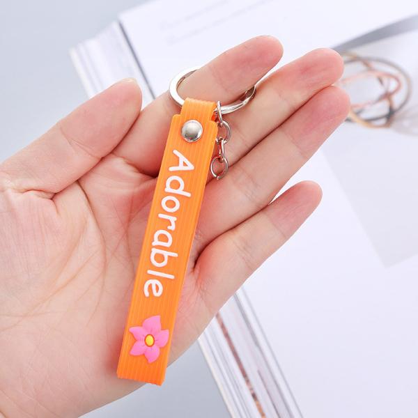 Силиконовый ключевой кольцо браслет ключевой цепочка держатель для женщин девушек запястье круглый ключик