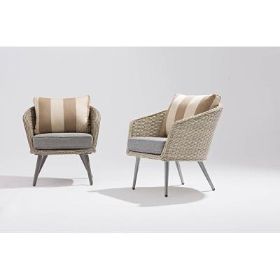 5 ans cadre design moderne poly rotin salon extérieur canapé de jardin imperméable chaise en osier brun meubles pour le repos