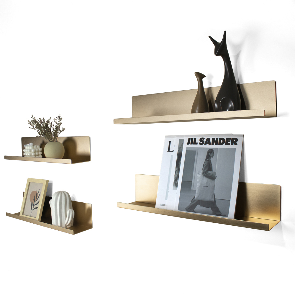 Simple Design Hanging Metal Wall-mounted Shelf Floating Shelf with Screw Hardware