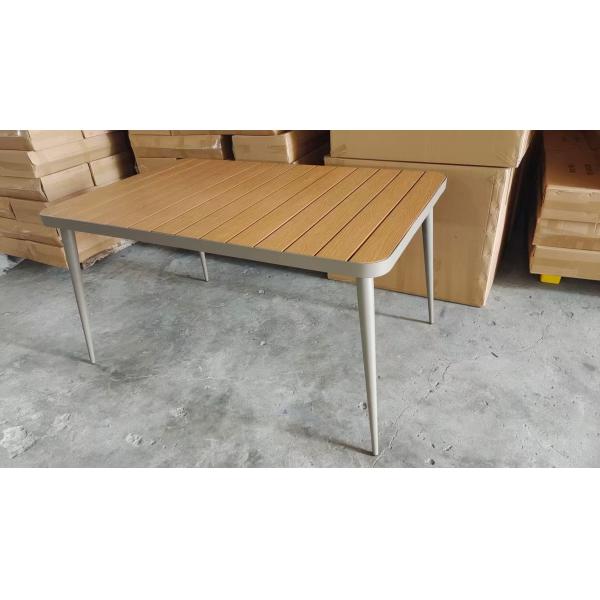 Restaurant PE Boho Rattan Coffee Table Coffee Aluminum All Weather Wicker Patio Table Chair