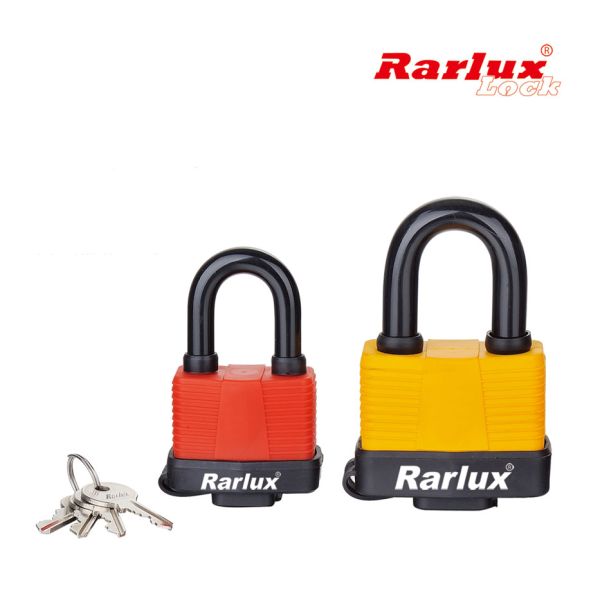 Rarlux FL1530 Waterproof Steel Padlock with Top Security Plastic Shell and Laminated Design Zhejiang Origin
