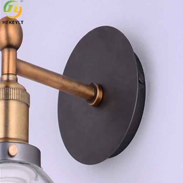 Нордическое ясное стеклянное украшение коридора лампы стены E26 модное крытое