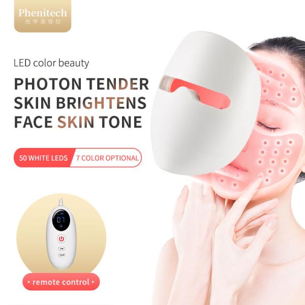 50hz 60hz 7 Colors Photon LED Facial Mask For Skin Rejuvenation