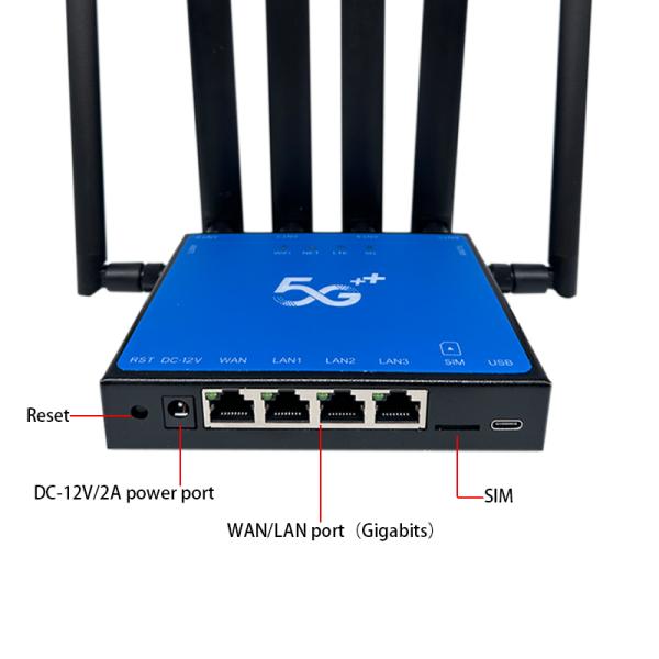 New Arrival OLAX G5016 Dual Band Bypass 6 Antennas LTE 4G 5G Modem Enterprise Sim Card Wifi 6 Router