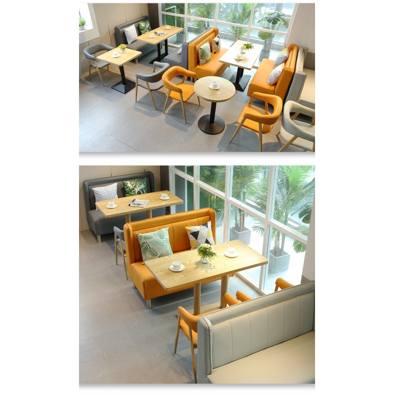Custom High Quality Cheap Price Restaurant Dining Booth Seating  Furniture Cafe Shop Table and Chairs Set