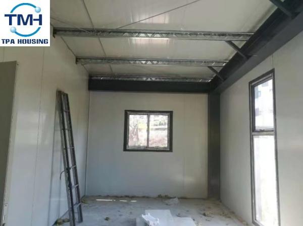 Construção clara da construção de aço da chapa de aço da cor do aço da seção de H para o quartel dos bombeiros