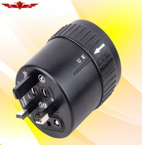 New Arrival Fire Retardant PC-V0 10A 250V AC Universal Adapter Euro US UK Adpater