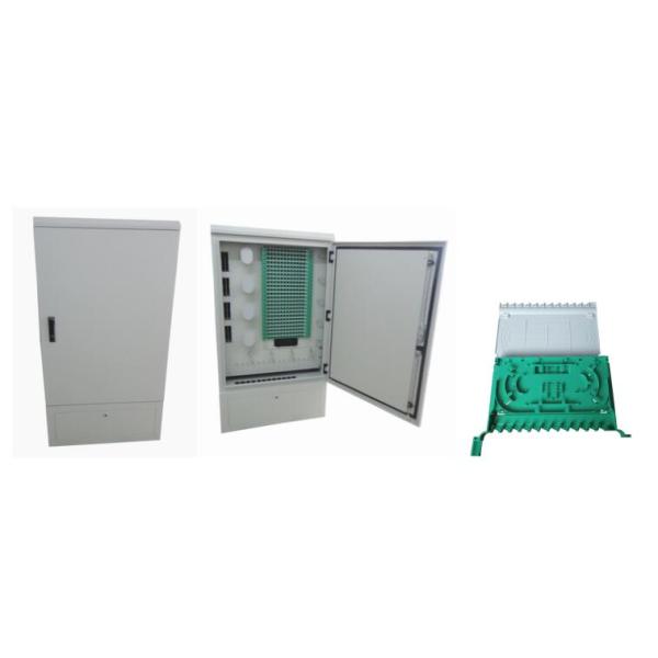 1550nm 576core FTTH Outdoor Telecom Cabinet Cold Roll Steel