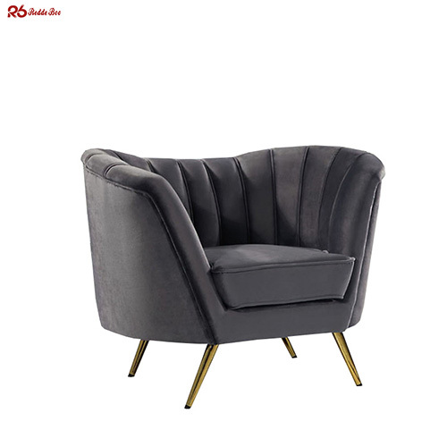 ODM Modular Wing Back Channel Back Velvet Sofa Stain Resistant Moistureproof