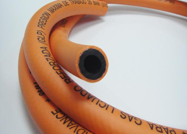 Orange Braid Reinforced PVC Plastic Gas Air Hose 1/4-1'' Water Hose