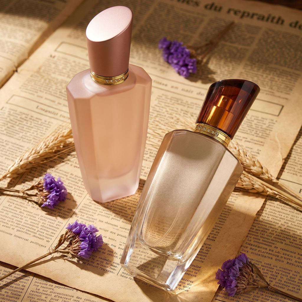 Anding Manufacturer Bulk Customizable Printing Refill 100ml Crimp High Quality Luxury Glass Empty Perfume Bottle
