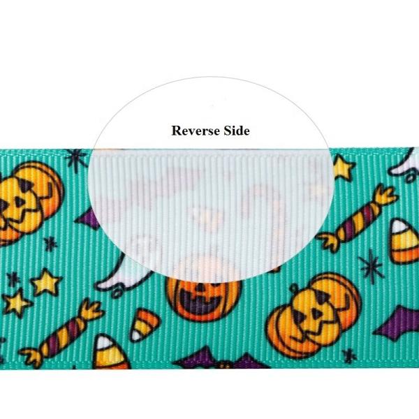 Padrão de Halloween fita grosseira a granel para arcos de cabelo personalizados e suprimentos de festa