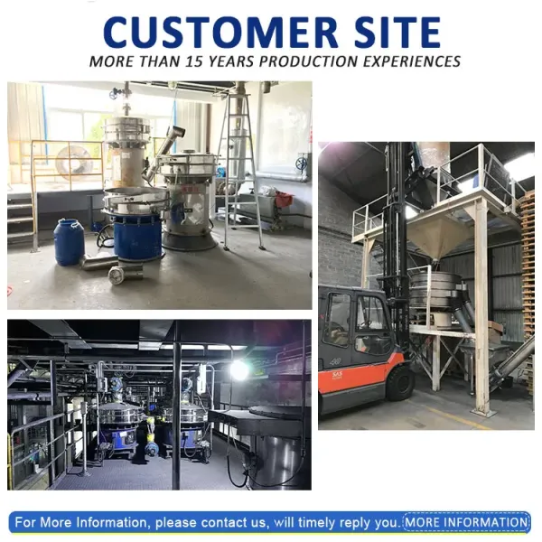 Customized Circular Vibrating Sieve 200 Mesh Ultrasonic Vibro Sifter