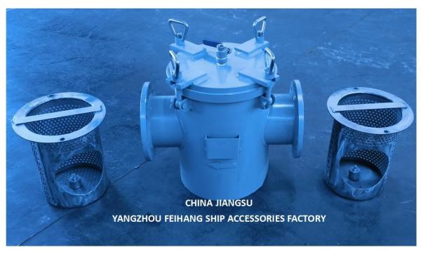 MODEL AS125 CB/T497 AUXILIARY SEAWATER FILTER BODY GALVANIZED, WITH STAINLESS STEEL FILTER CARTRIDGE