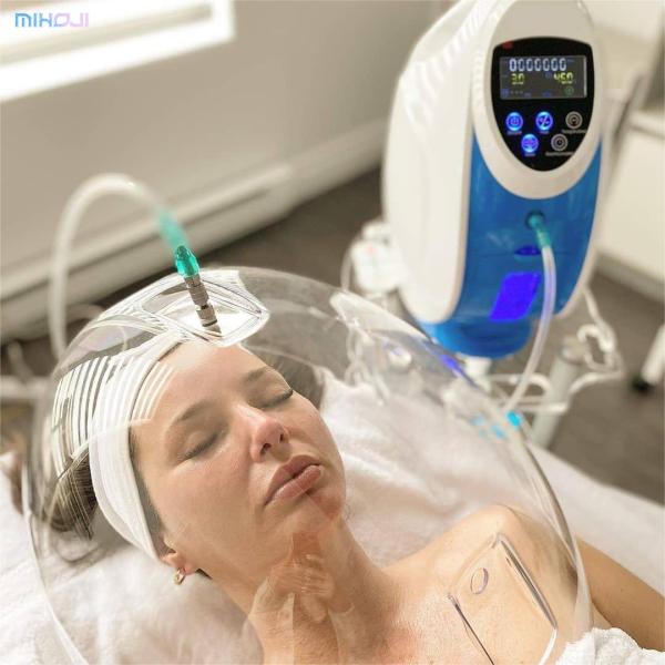 Máquina facial de oxígeno O2toDerm con 90% de oxígeno puro y 3 millones de aniones
