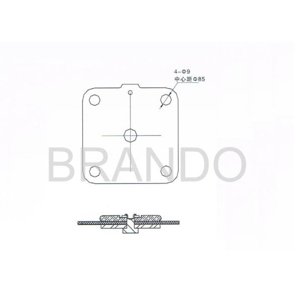 Квадратная диафрагма K2501 K2503 клапана соленоида больше чем 1 миллион сроков пригодности циклов