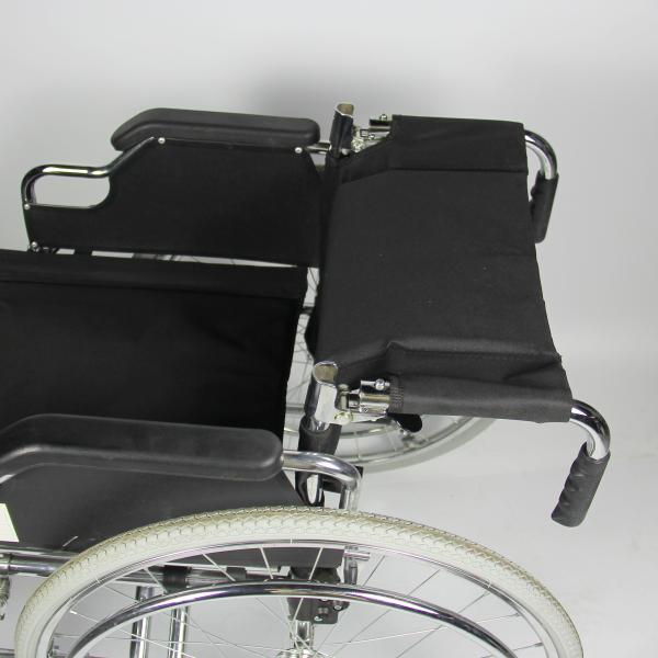 Easy Carry Folding Steel Wheelchair Flip Up Armrest Detachable Footrest