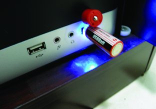 1450mAh Intelligent Explosion-proof Portable Mini USB Charger Battery With LED Lights