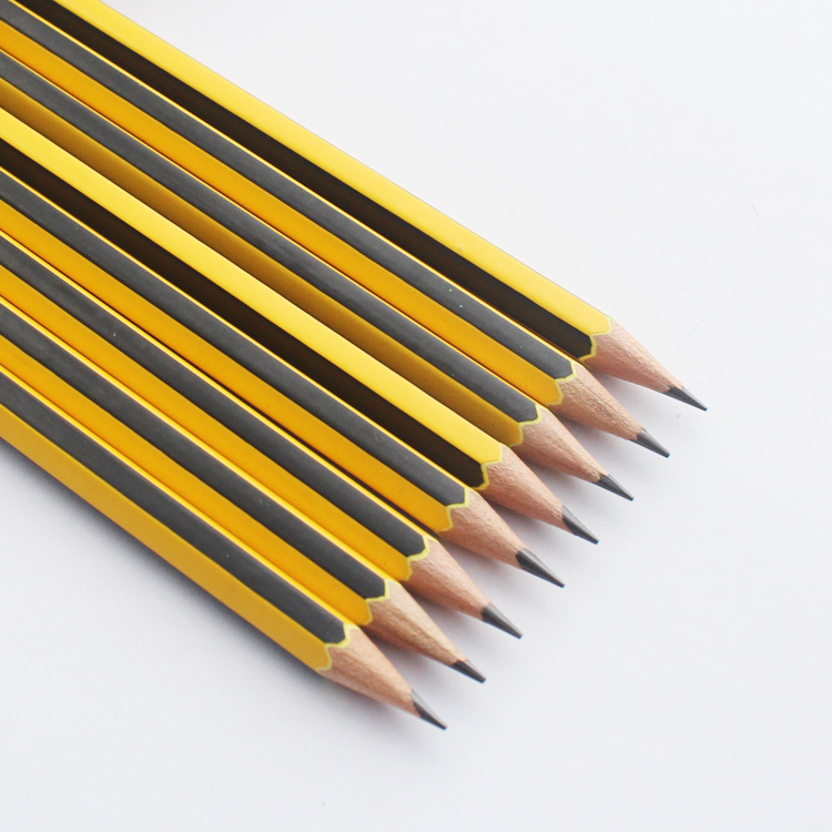 Factory Price presharpen Hb Pencil 10pcs Wood 2hb Pencil with Red Eraser