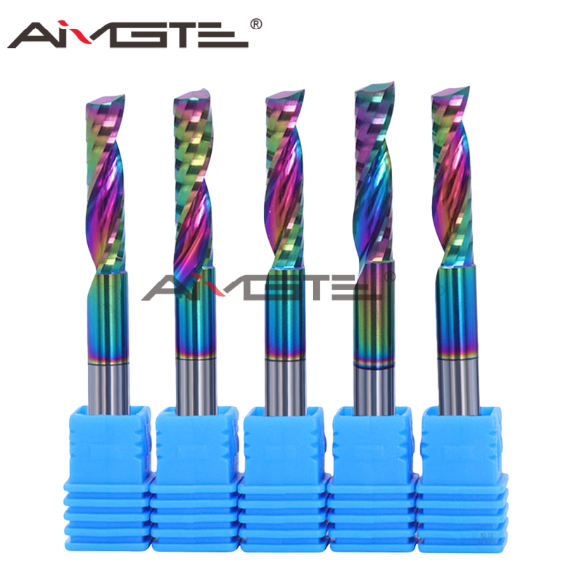 6mm DLC Coated Carbide End Mill Cutter with 0/-0.02mm Tolerance for CNC Routing