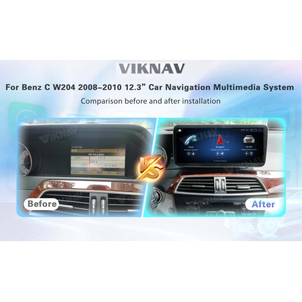 Viknav 12.3 дюймовый Android Car With Screen Multimedia Player для Mercedes Benz C Class W204 2008-2010 GPS 2Din NTG4.0