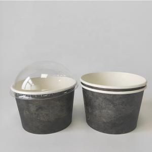 Hot Beverage Paper Bowl In Size 500ml Container For Take Away With Dome Lid
