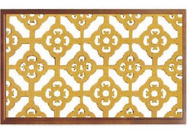 O painel de parede de alumínio artístico/arte feita sob encomenda floresce telhas cinzeladas do teto da decoração