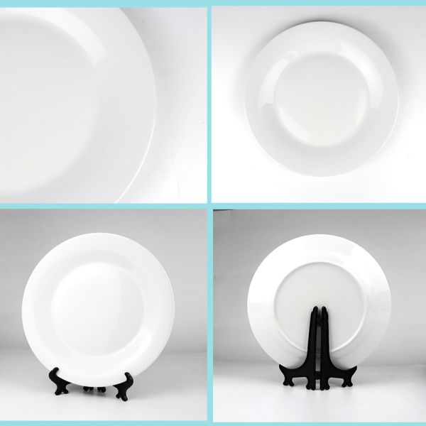 8'' 10'' Ceramic White Sublimation Plates Home Plate Sublimation Blank